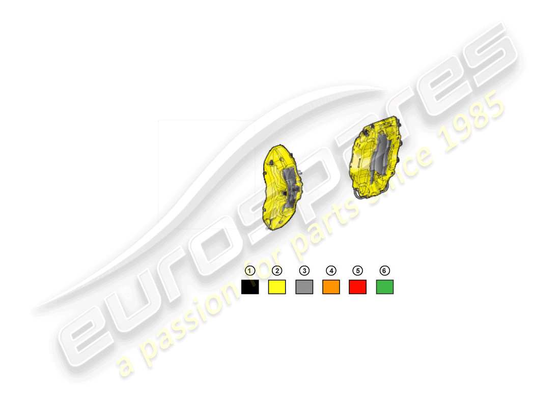 lamborghini huracan lp610-4 avio (accessories) bremssattel-reparatursatz ersatzteildiagramm