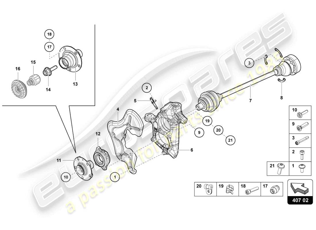 lamborghini 2014 (lp720-4 coupe 50) antriebswelle teilediagramm