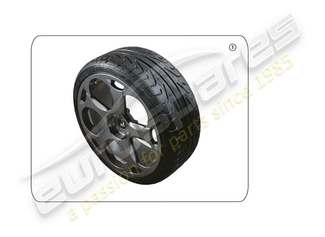 lamborghini huracan lp580-2 spyder (accessories) reifen ersatzteildiagramm
