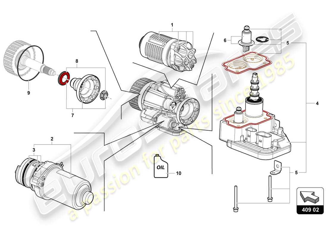 lamborghini lp720-4 coupe 50 (2014) ölfilter ersatzteildiagramm