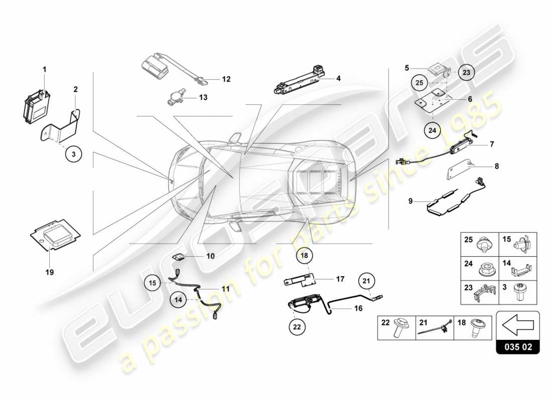 lamborghini lp610-4 avio (2016) aerial-teilediagramm