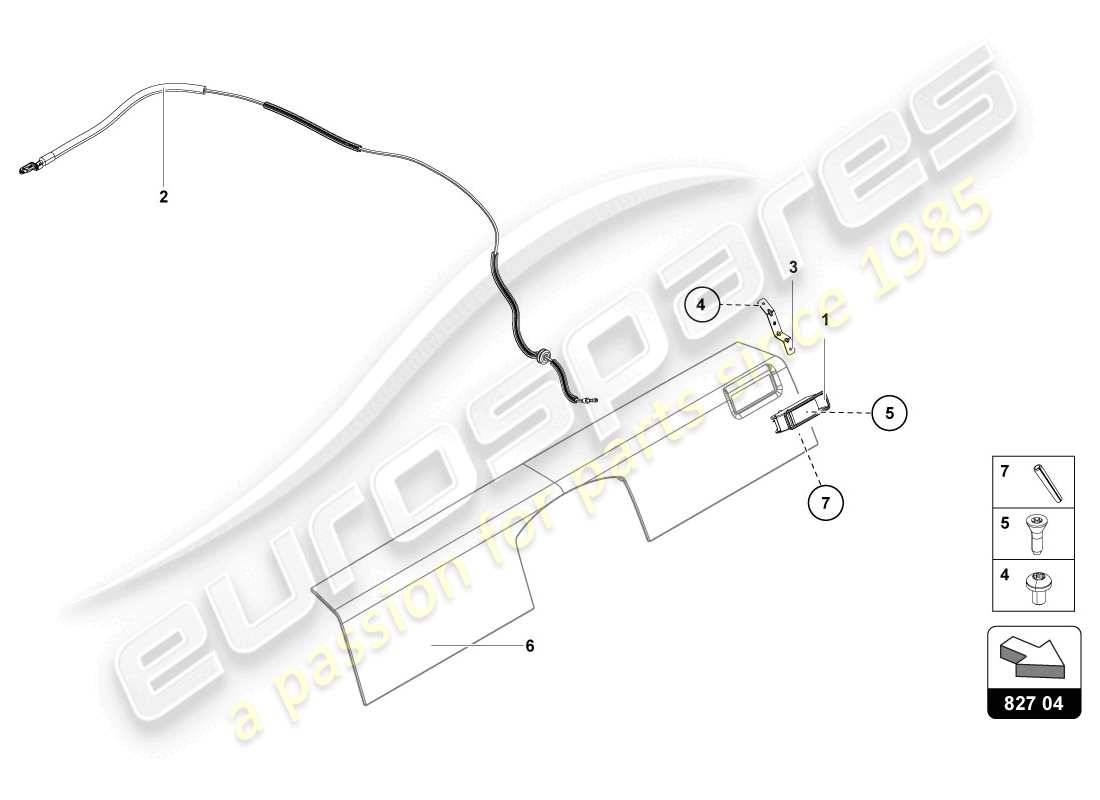 lamborghini lp720-4 coupe 50 (2014) entriegelungshebel - ersatzteildiagramm