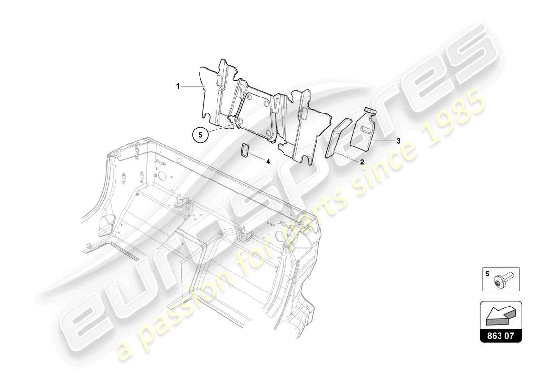 lamborghini 2020 (lp770-4 svj roadster) dämpfung ersatzteildiagramm