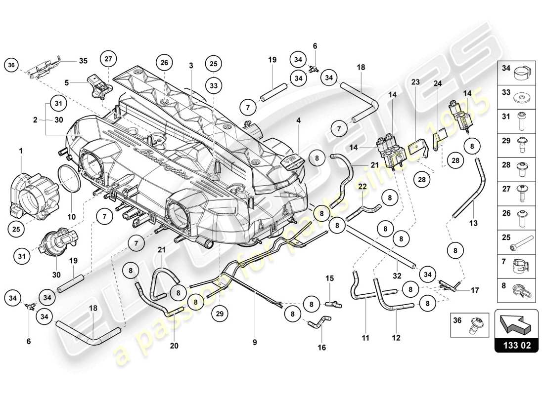 teilediagramm mit der teilenummer 07m131208a