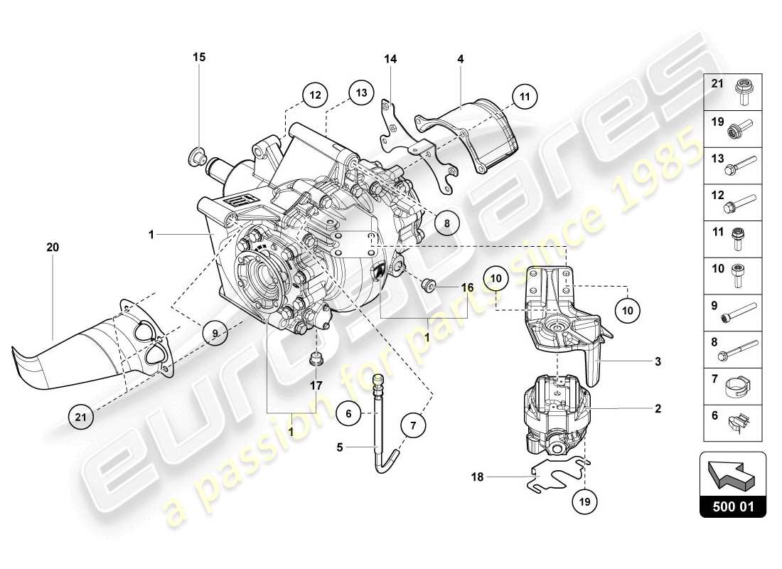 lamborghini 2014 (lp720-4 coupe 50) differential teilediagramm