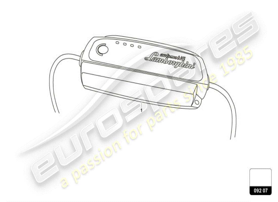 lamborghini huracan lp580-2 spyder (accessories) batterie-ladegerät teilediagramm