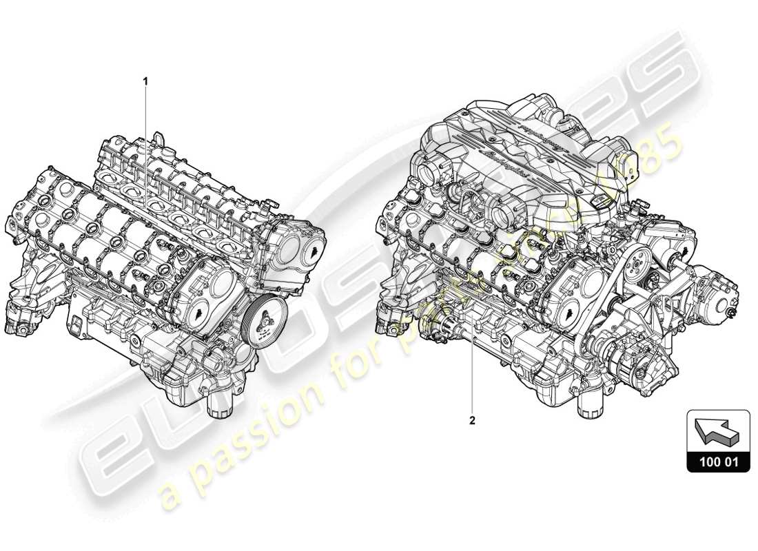 lamborghini 2014 (lp720-4 coupe 50) motor teilediagramm