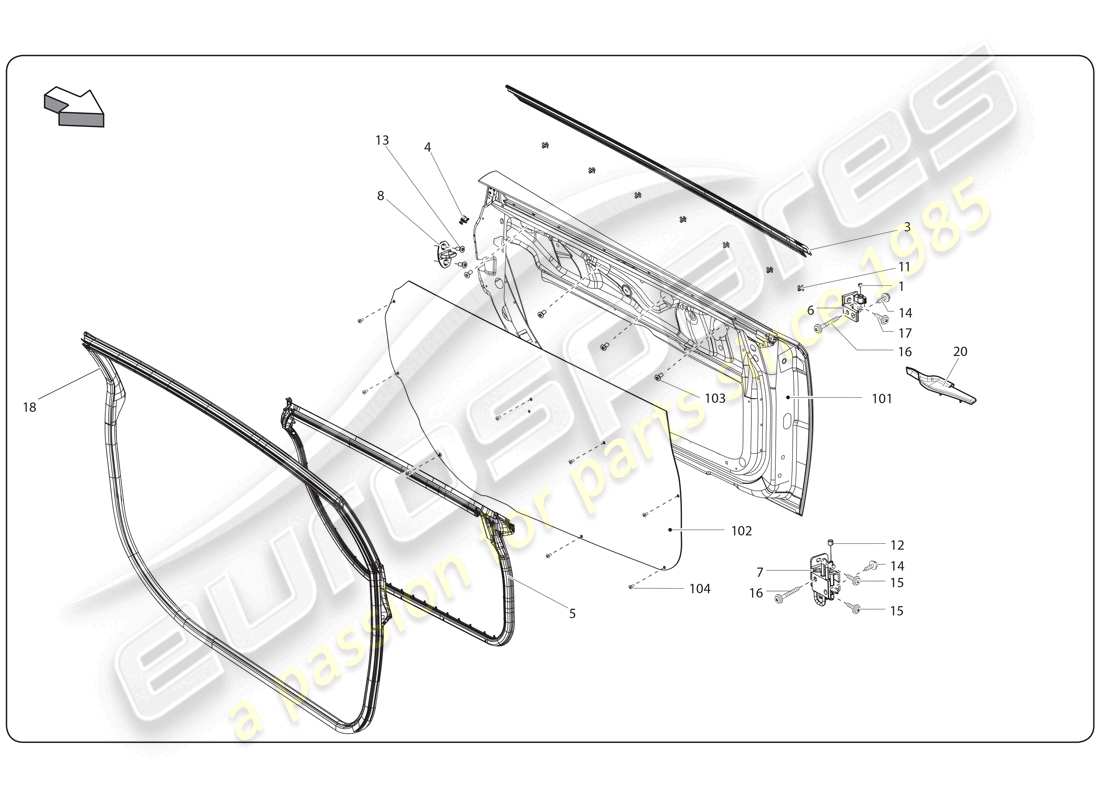 teilediagramm mit der teilenummer 400837477a