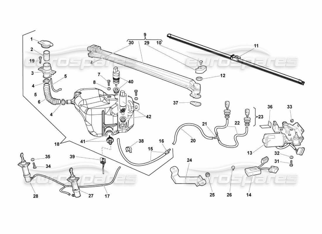 eine teilezeichnung aus dem lamborghini murcielago lp670 teilekatalog