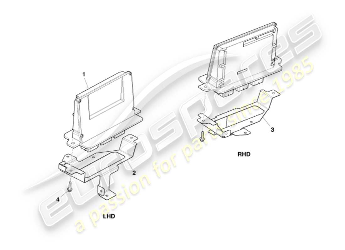 aston martin v8 vantage (2011) teilediagramm der elektronischen motorsteuerung