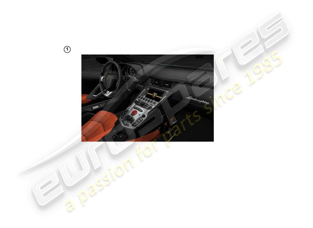 lamborghini lp770-4 svj coupe (accessories) reparatursatz für getränkehalter ersatzteildiagramm