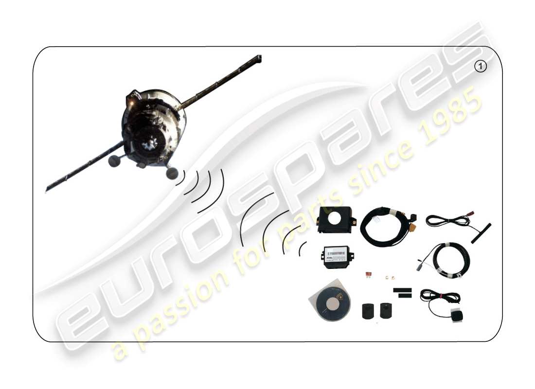 lamborghini huracan lp610-4 coupe (accessories) installationssatz für mobiles navigationssystem -gps- ersatzteildiagramm