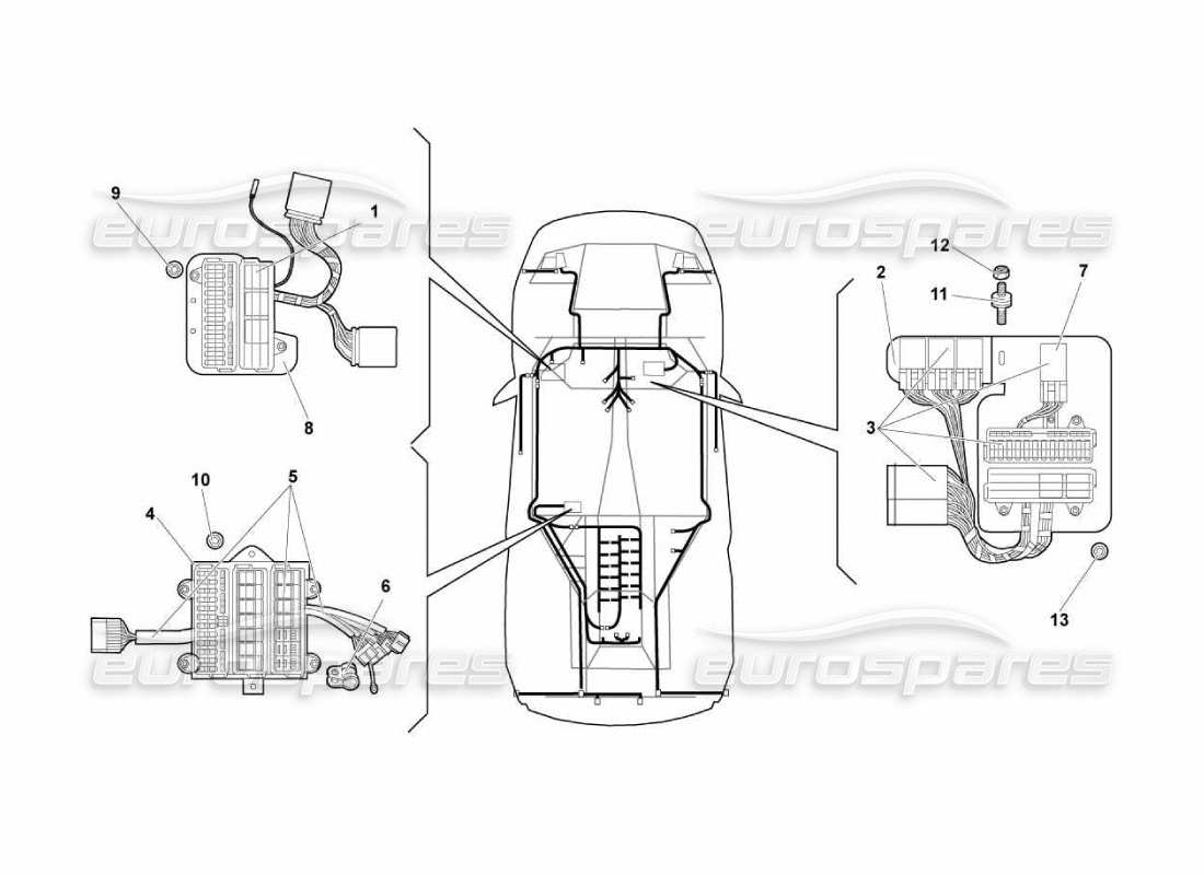 lamborghini murcielago lp670 elektrisches system teilediagramm