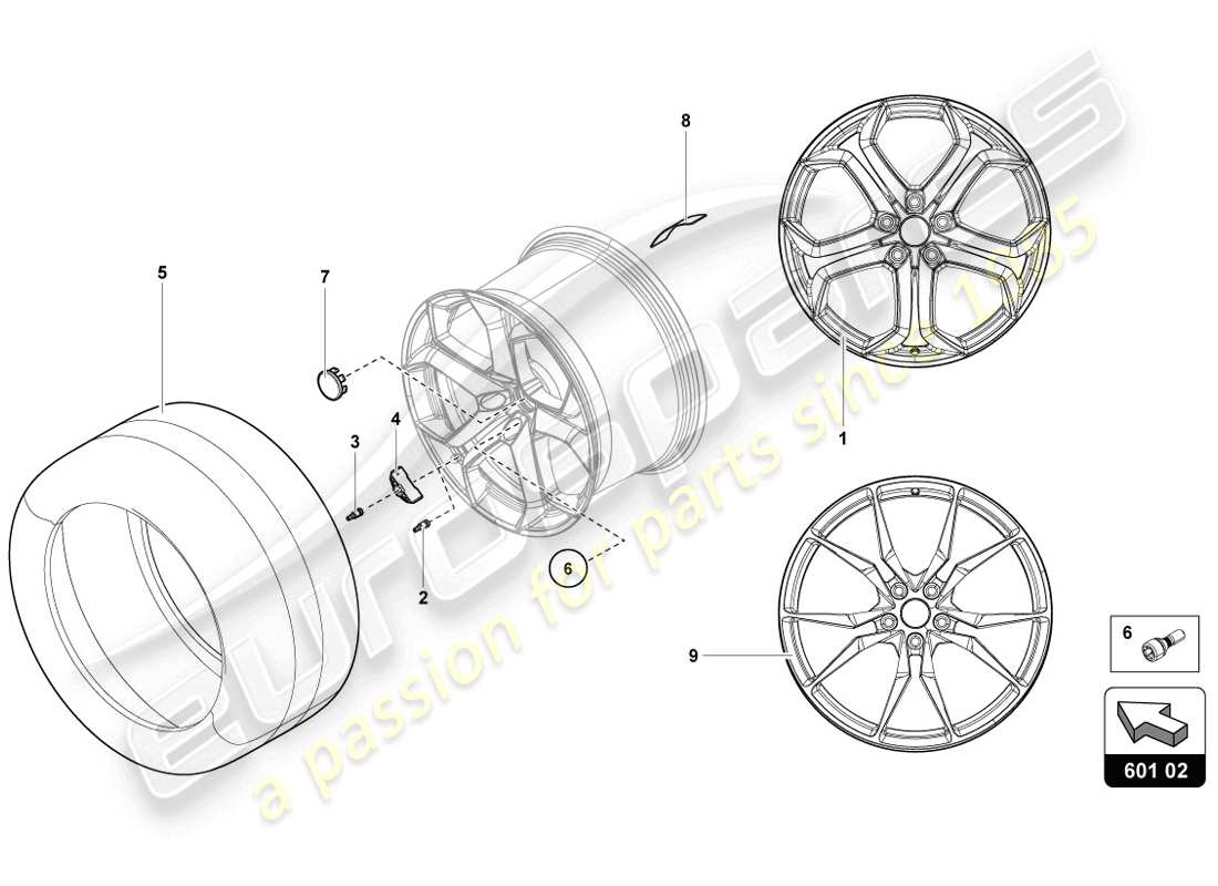 lamborghini lp720-4 coupe 50 (2014) räder/reifen teilediagramm