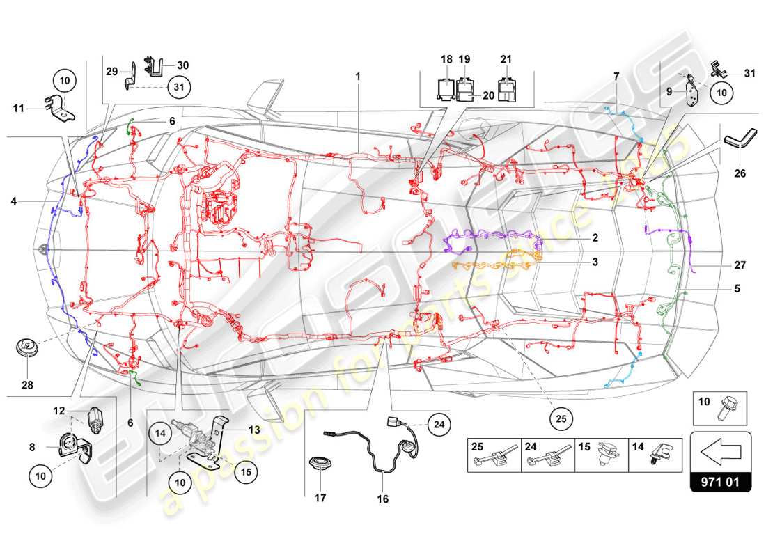 lamborghini 2014 (lp720-4 coupe 50) elektrik teilediagramm