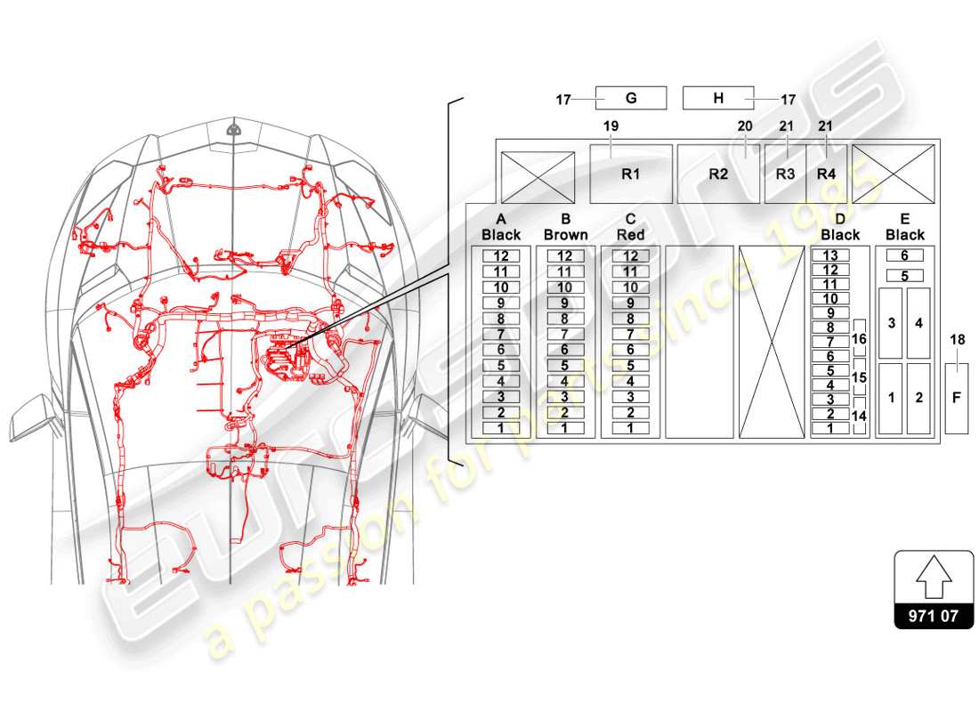 lamborghini 2014 (lp720-4 coupe 50) sicherungen ersatzteildiagramm
