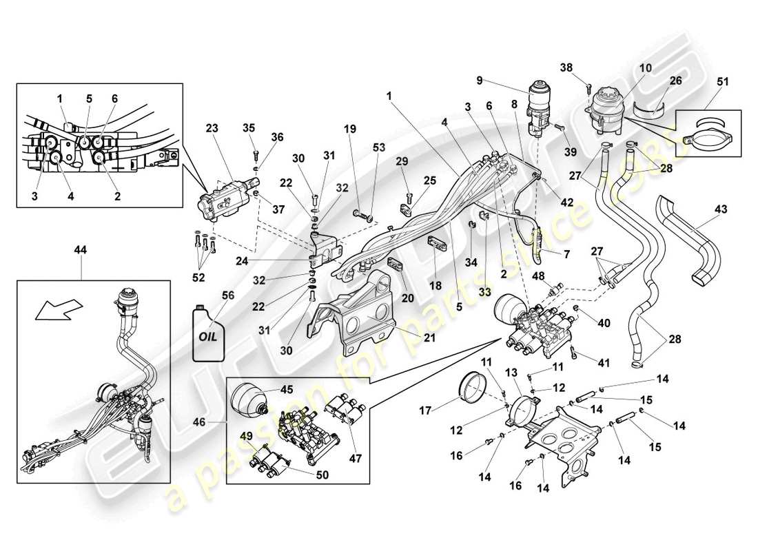 lamborghini murcielago roadster (2006) gangwahlschalter ersatzteildiagramm