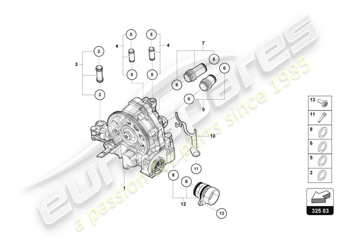 lamborghini 2017 (lp610-4 coupe) hydraulik-steuergerät ersatzteildiagramm