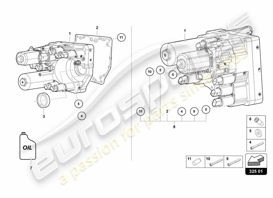 lamborghini centenario roadster (2017) hydraulik-steuergerät ersatzteildiagramm