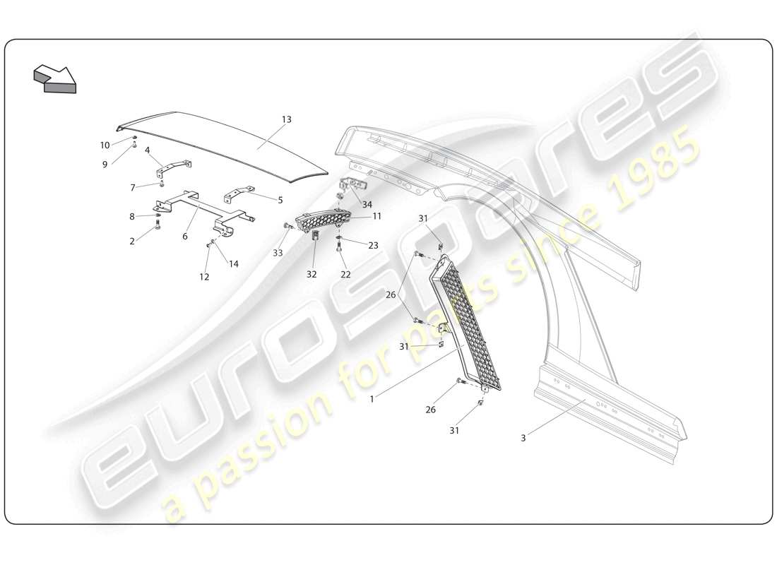 teilediagramm mit der teilenummer 408827587a