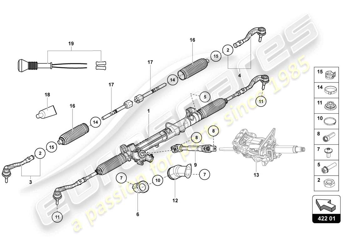 teilediagramm mit der teilenummer 8k0422817b