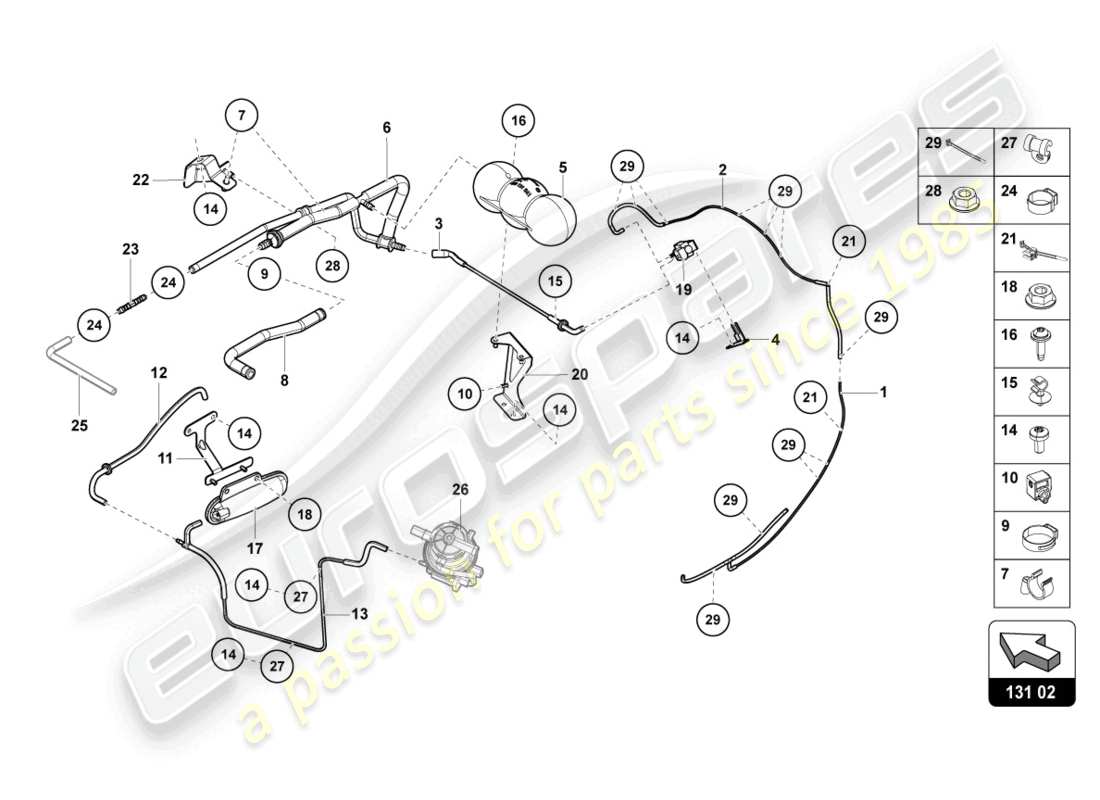 lamborghini lp770-4 svj roadster (2020) vakuumsystem teilediagramm
