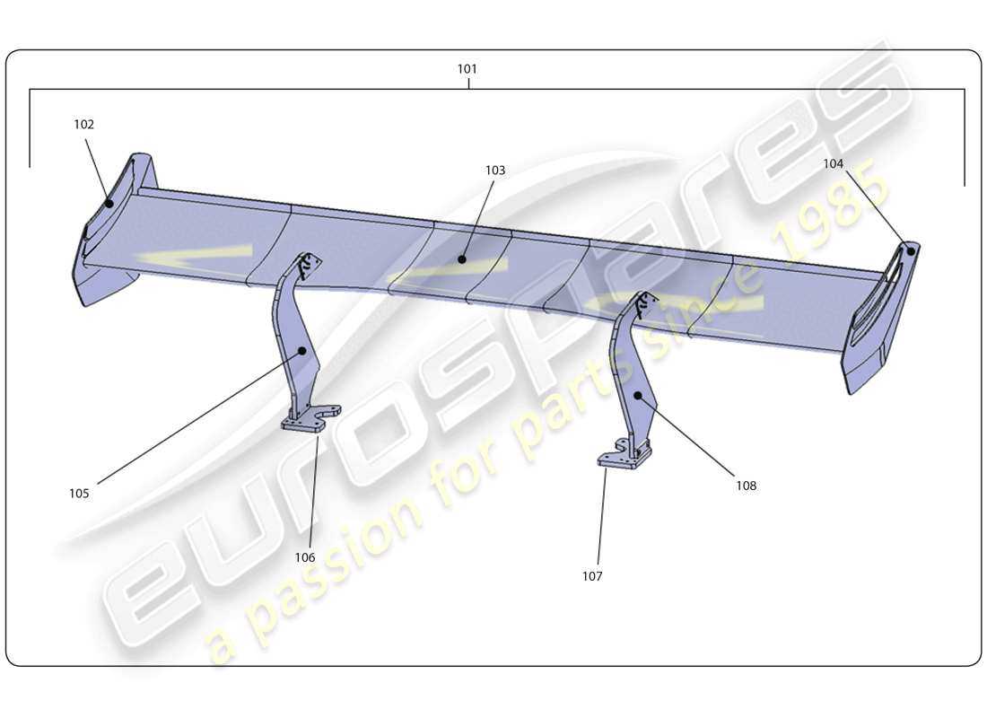 lamborghini super trofeo (2009-2014) teilediagramm der motorhaube