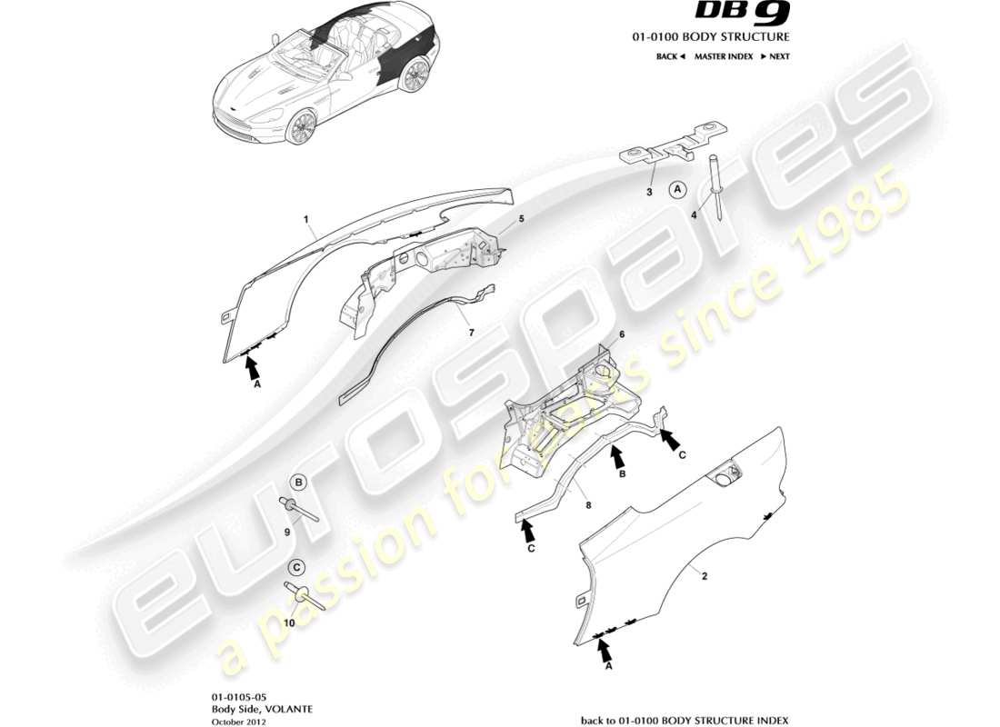 teilediagramm mit der teilenummer 8d33-110824-ae