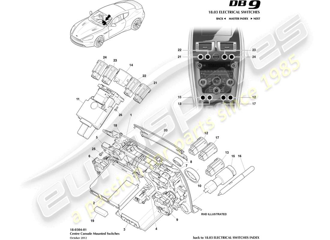 teilediagramm mit der teilenummer fg33-13d734-ba