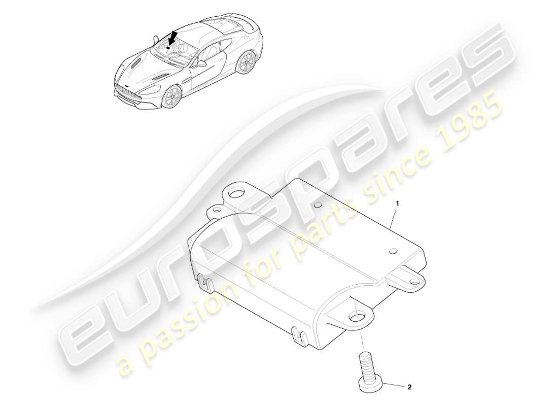 aston martin vanquish (2013) rke-teilediagramm