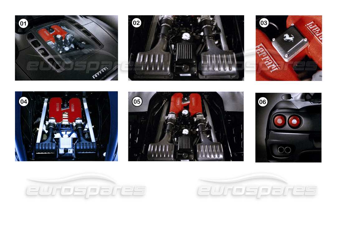 FERRARI 360 MODENA ZUBEHÖR - TECHNOLOGIETEILDIAGRAMM ferrari 360 modena zubehör - technologieteildiagramm