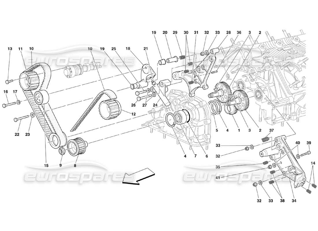 ferrari 360 challenge stradale timing - steuerungen teilediagramm
