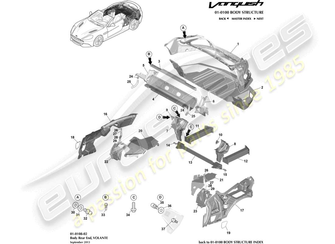 teilediagramm mit der teilenummer ed33-l82844-aa