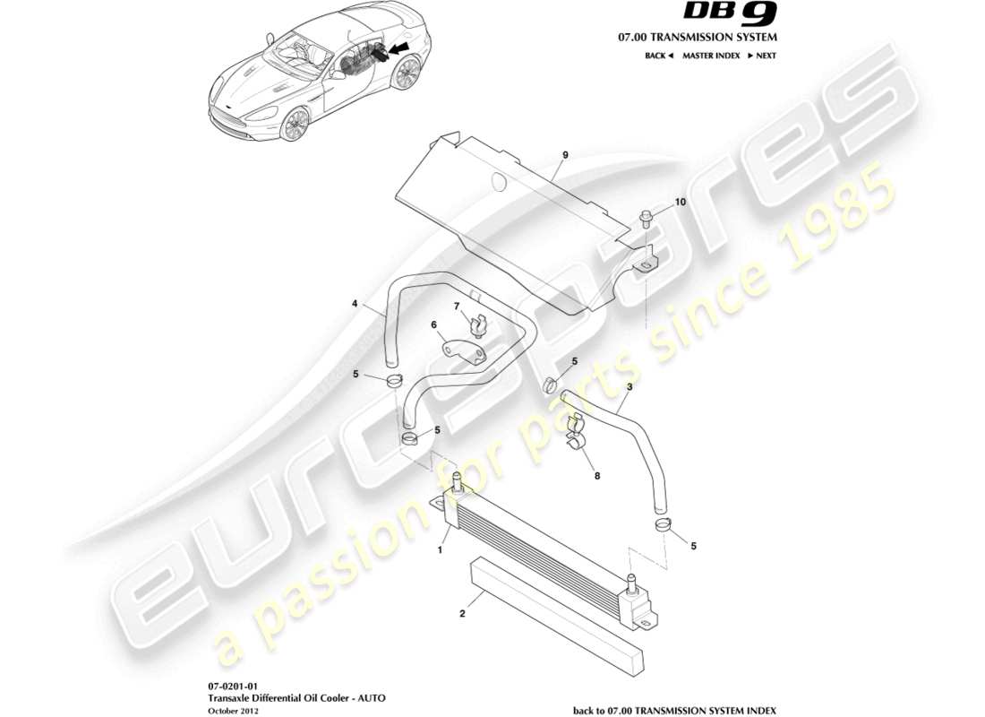 teilediagramm mit der teilenummer 9d33-7h255-ba