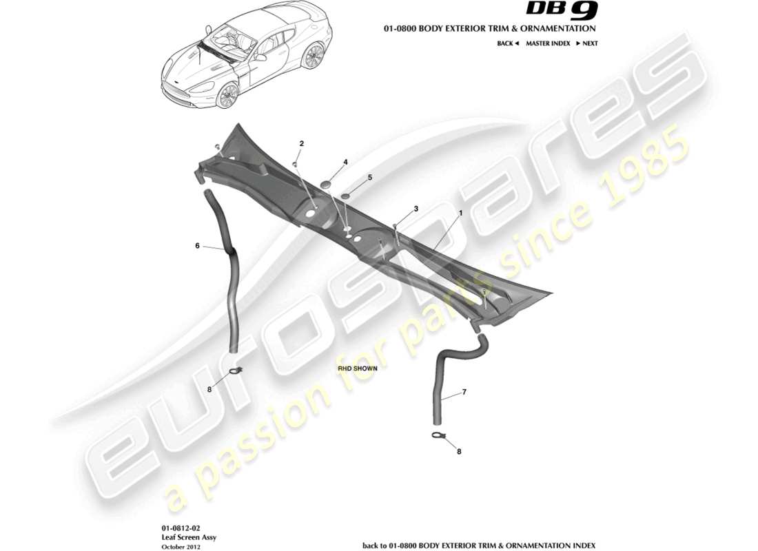 teilediagramm mit der teilenummer dg43-3811-aa