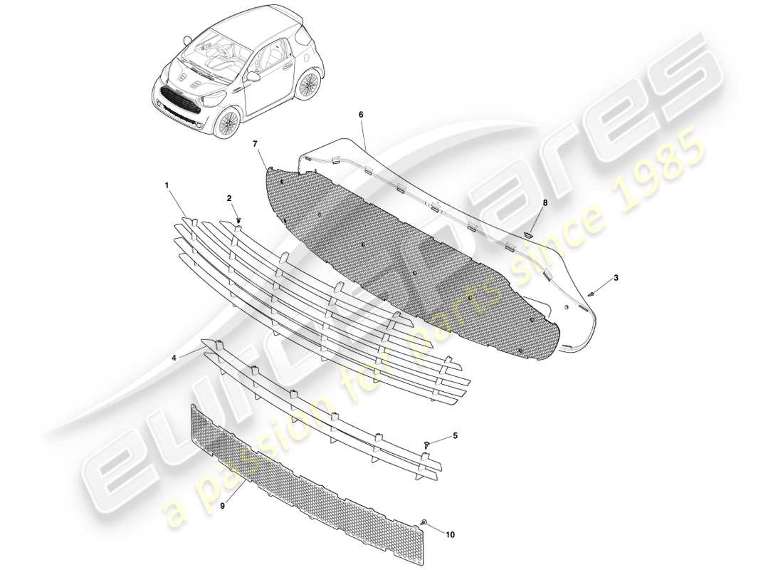 teilediagramm mit der teilenummer ay2y-0666011-aa