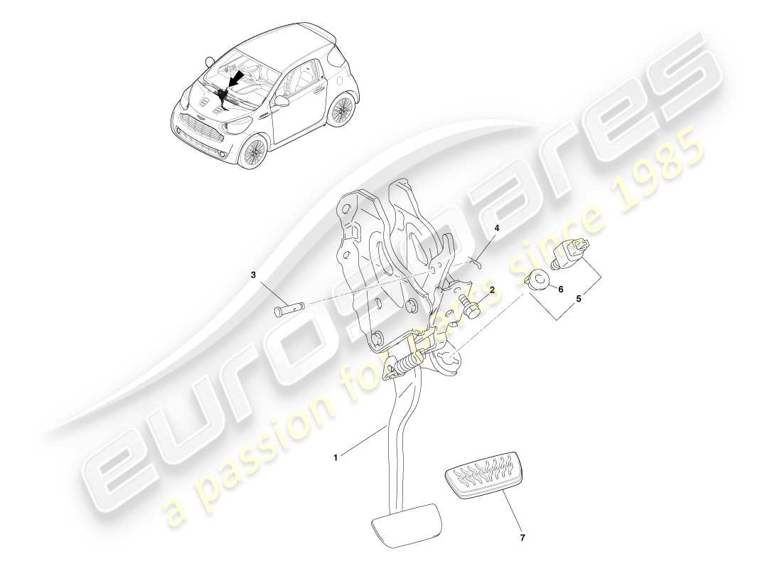 teilediagramm mit der teilenummer ay2y-2457-bb