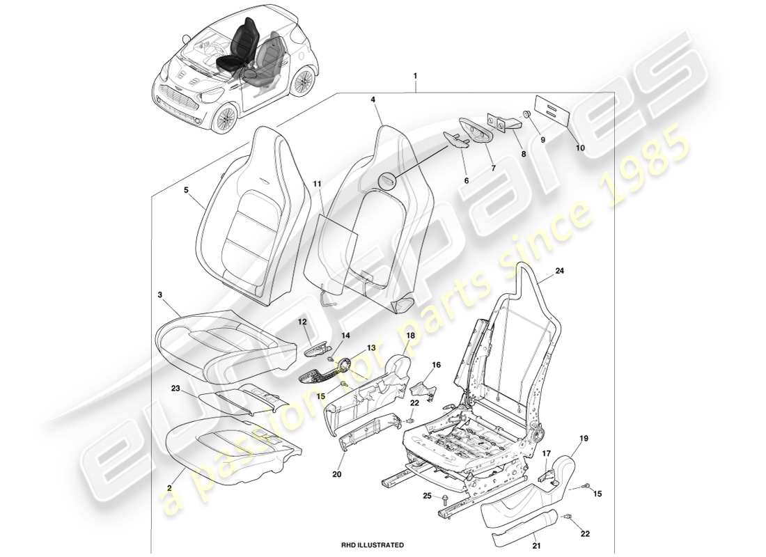 teilediagramm mit der teilenummer ay2y-64572-abw