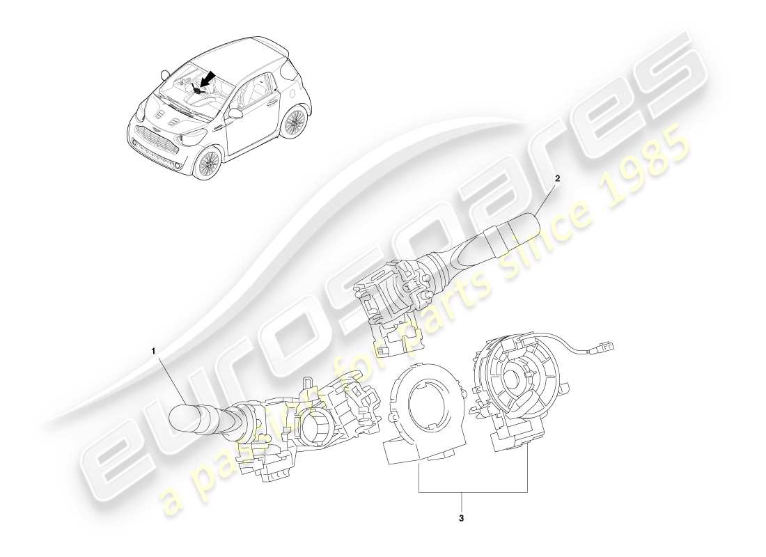 teilediagramm mit der teilenummer 84307-74020