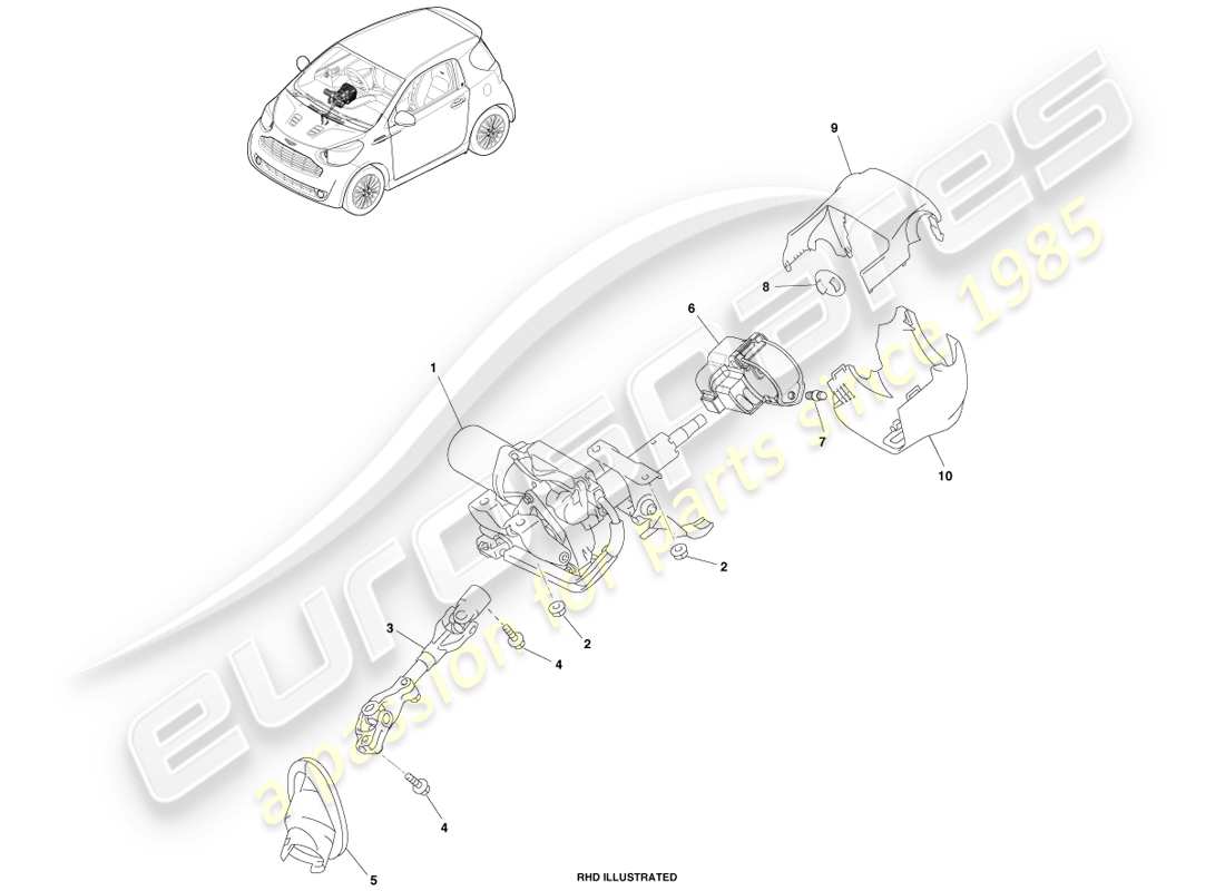 teilediagramm mit der teilenummer 45287-74020-c0
