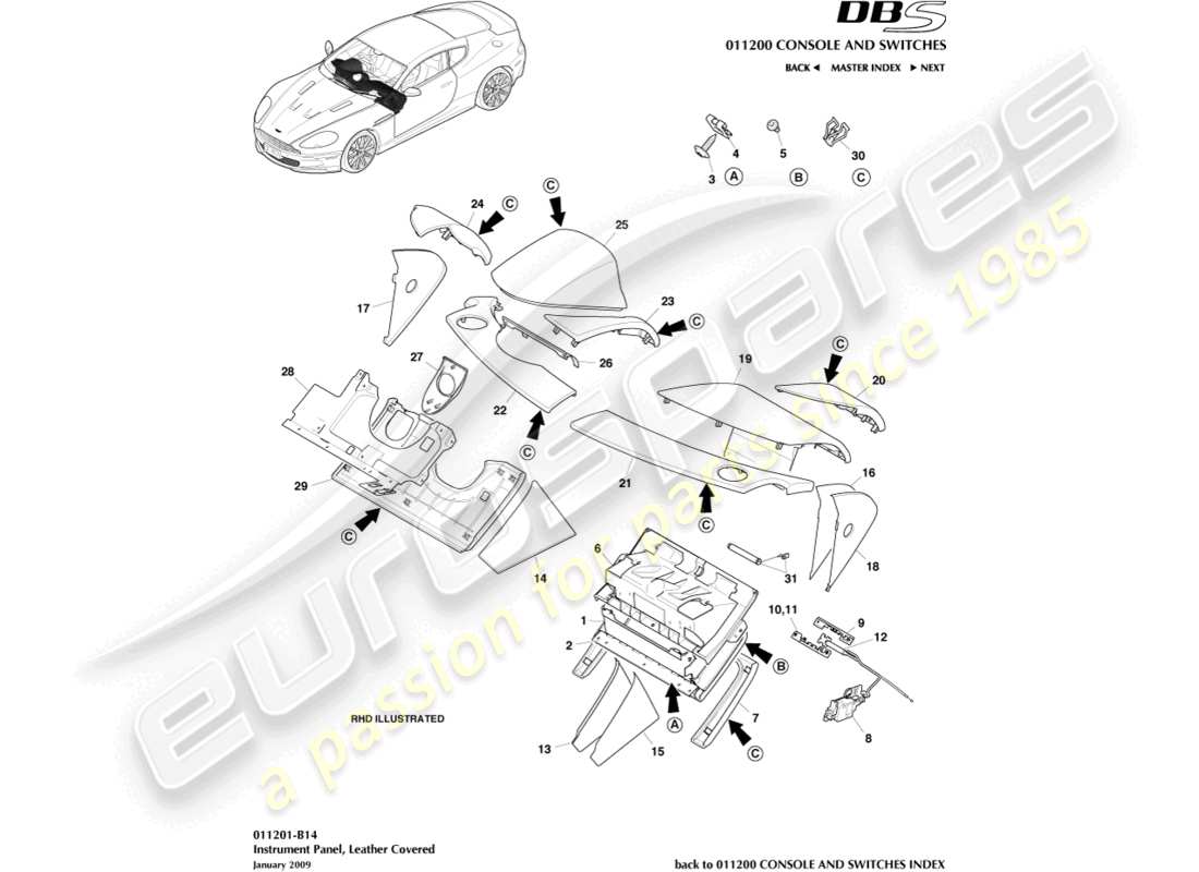 teilediagramm mit der teilenummer 8d33-c043k93-baw