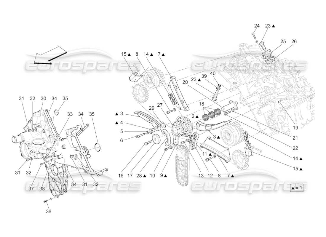 maserati grancabrio (2011) 4.7 timing-teilediagramm