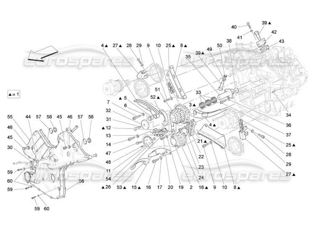 maserati qtp. (2005) 4.2 timing-teilediagramm