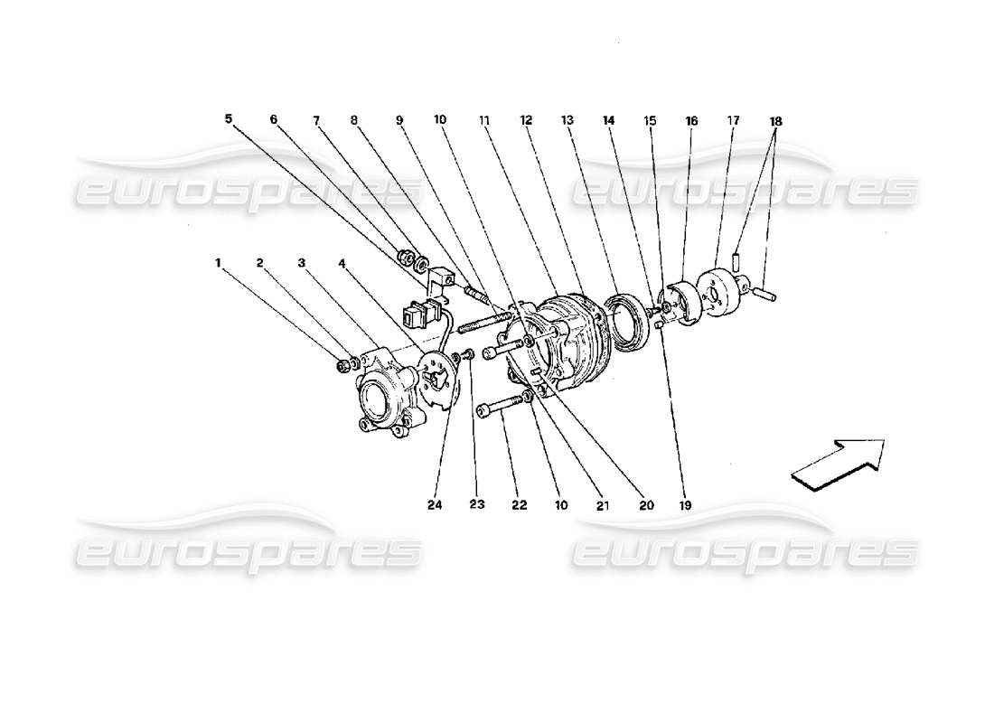 FERRARI MONDIAL 3.4 T COUPE/CABRIO TEILEDIAGRAMM DER MOTORZÜNDUNG ferrari mondial 3.4 t coupe/cabrio teilediagramm der motorzündung