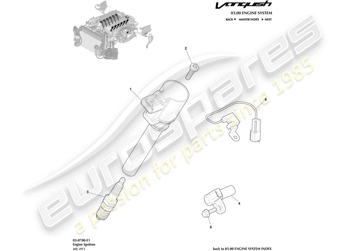 aston martin vanquish (2015) zündteildiagramm