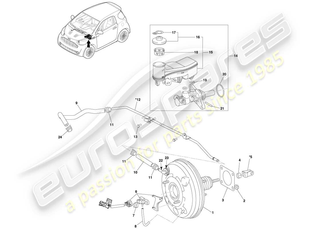 teilediagramm mit der teilenummer 44763-74011
