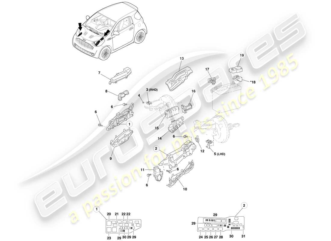 teilediagramm mit der teilenummer 82662-74090