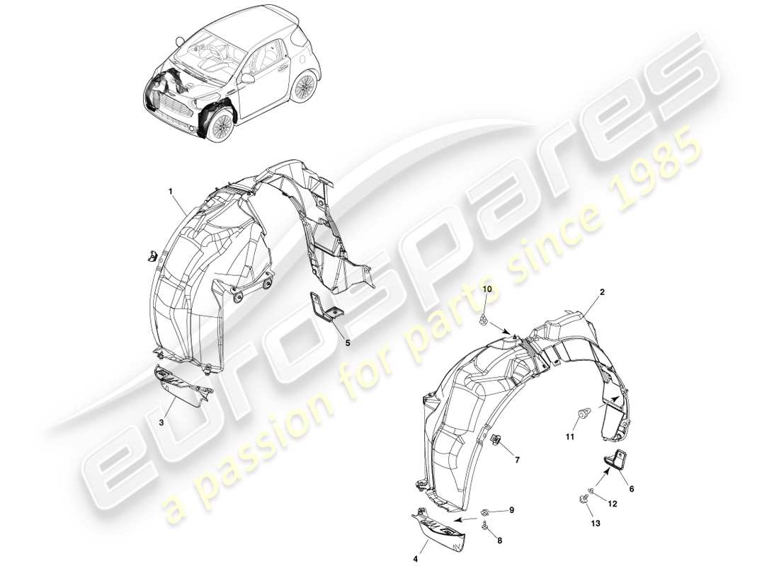 teilediagramm mit der teilenummer 53889-740111