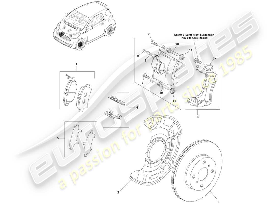 teilediagramm mit der teilenummer 04465-74020