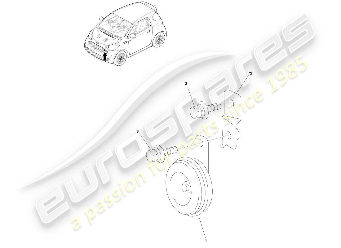 teilediagramm mit der teilenummer 86591-74011